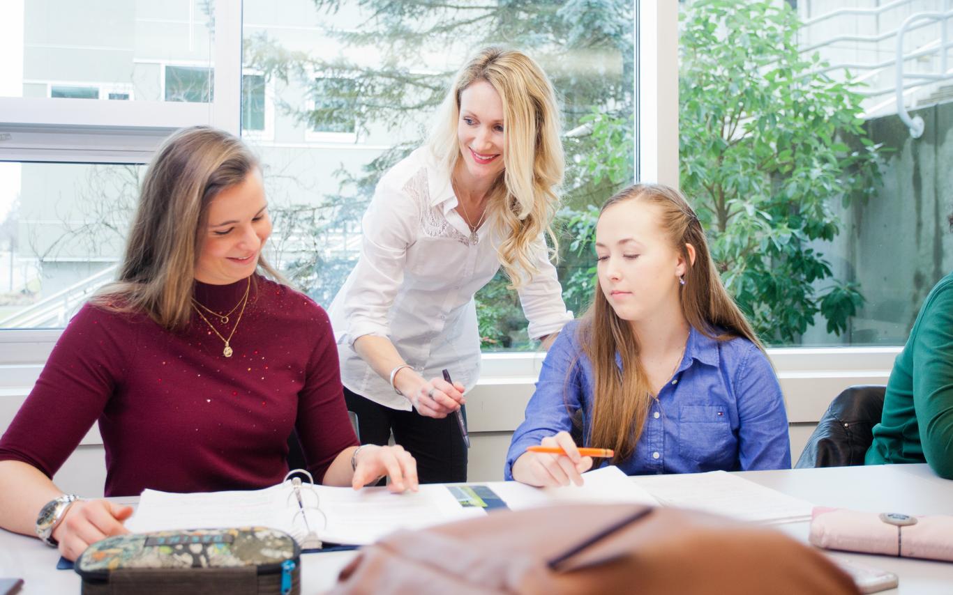 Faculty and Student Interacting